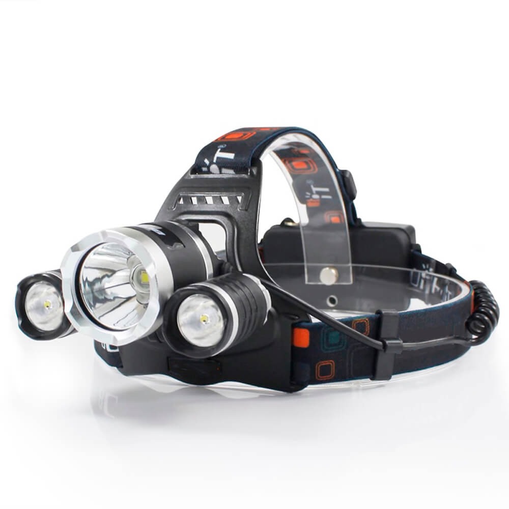 Налобный фонарь с тремя светодиодами - Купить в интернет магазине Лоу .