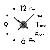 Часы настенные DIY Clock NEW black. Английский циферблат