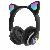 Бездротові навушники з котячими вушками Фіолетові