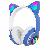 Бездротові навушники з котячими вушками Фіолетові