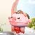 Интерактивный детский игровой набор 2 в 1 Pop It с подсветкой и музыкальная свинка Piggy на моноколесе