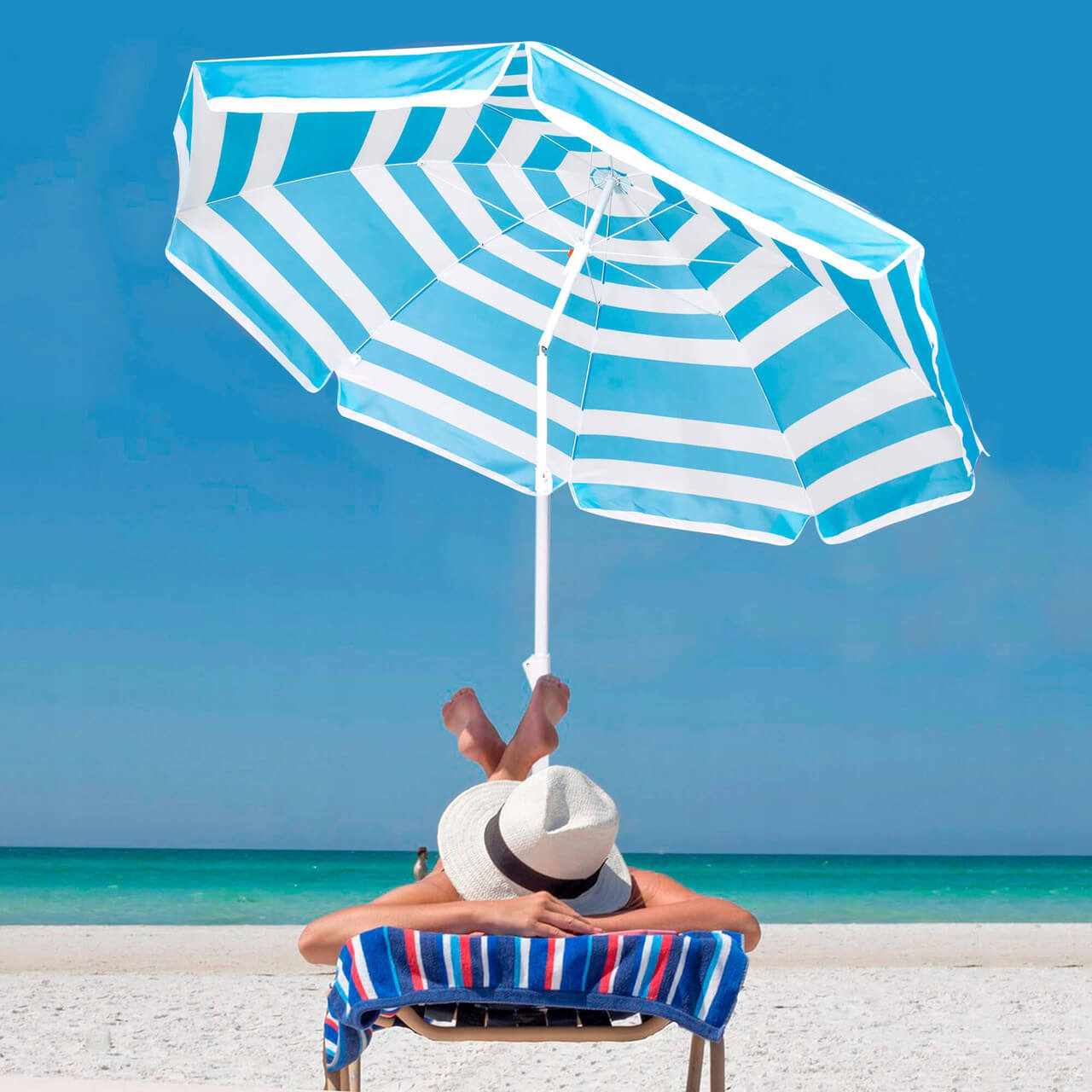 Зонт для пляжа и кемпинга 2.2 метра