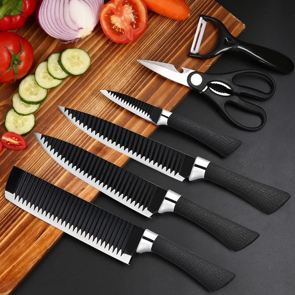Набір кухонних ножів із нержавіючої сталі 6 предметів