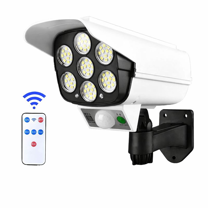 Уличный светильник с пультом в виде камеры солнечная батарея 77 LED
