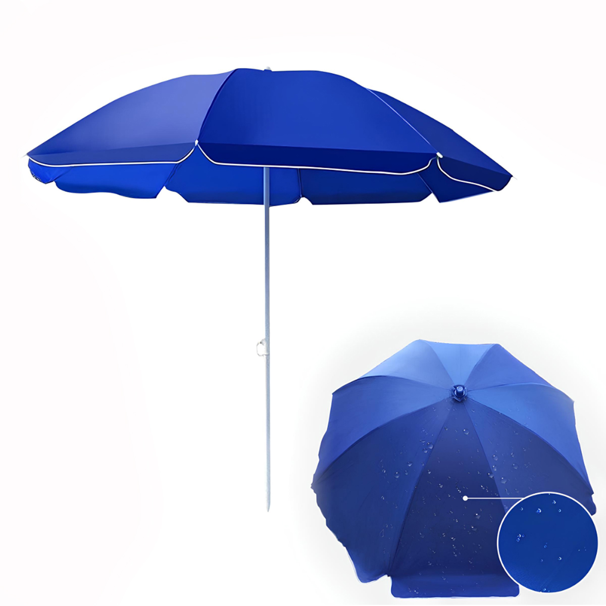 Парасолька для пляжу та кемпінгу 2 метри синій