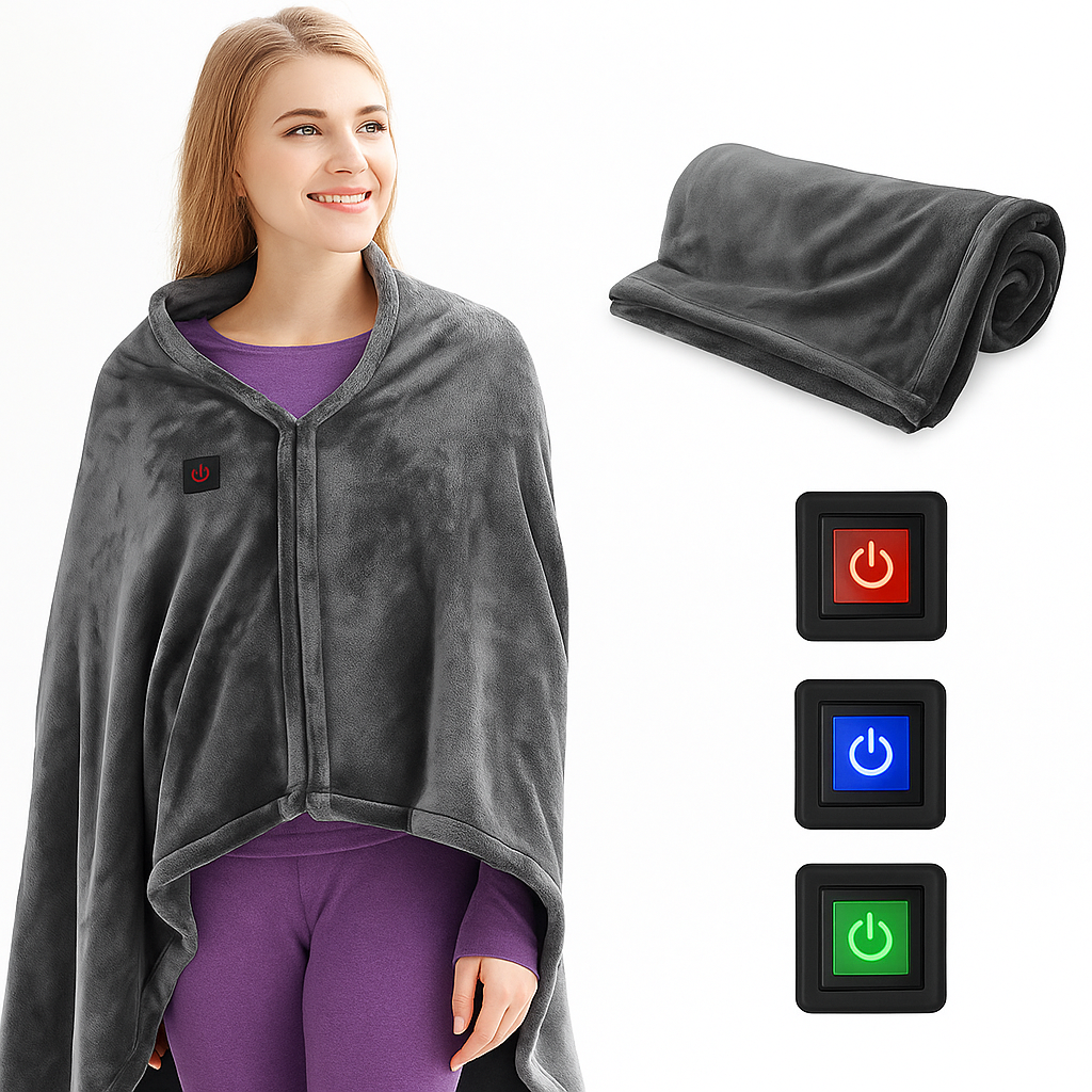 Электропростыня 160×80 см с USB подогревом от Powerbank